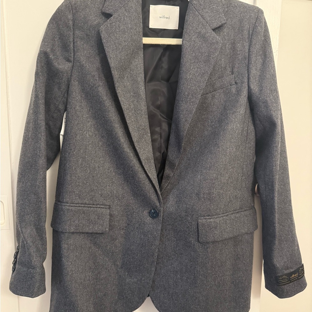 Wilfred Charcoal Tailored Blazer